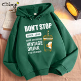 Fall Thin Short Green Hooded Women's Sweater