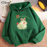 Fall Thin Short Green Hooded Women's Sweater