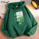 Fall Thin Short Green Hooded Women's Sweater