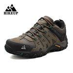 HIKEUP Men's Hiking Suede Leather Outdoor Shoes.