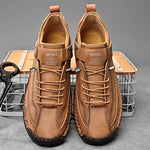 Hand-stitched Leather Shoes for Men Hiking Shoes Men Big Size 47 48