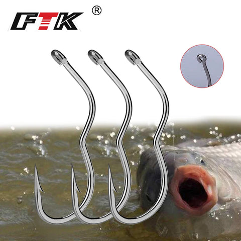 12/24Pcs High Carbon Steel Fishing Hooks