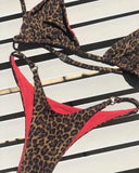 Sexy Leopard Bikini Swimsuit.