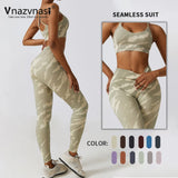 Vnazvnasi 2 Pcs Seamless Sports  Yoga Kit,