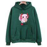 Axolotl Hoodies Korean Style For Women