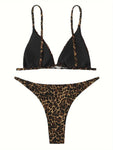 Sexy Leopard Bikini Swimsuit.