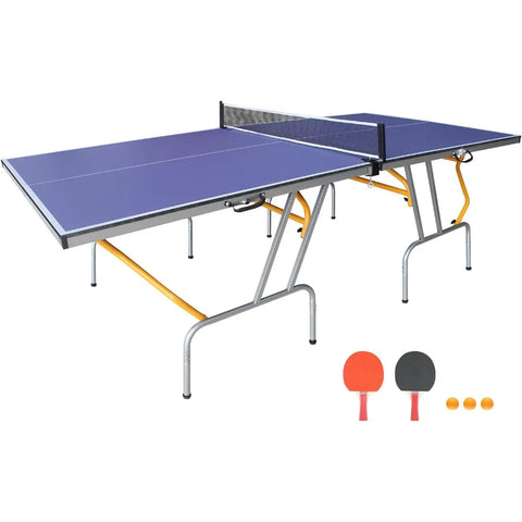 8ft Foldable Ping Pong Table Tennis Set With Net for Indoor & Outdoor Play