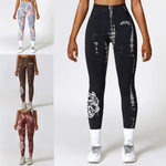 Women Tights Tie Dye Sportswear