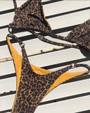 Sexy Leopard Bikini Swimsuit.