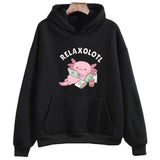 Axolotl Hoodies Korean Style For Women