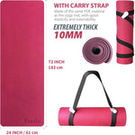 10mm & 12mm Thick Yoga Mat.