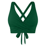 Women Lace Up Swimwear Tops