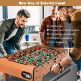 Easily Assemble Wooden Foosball Indoor Game Set for Room, Parties, Family Sport Kids Gift