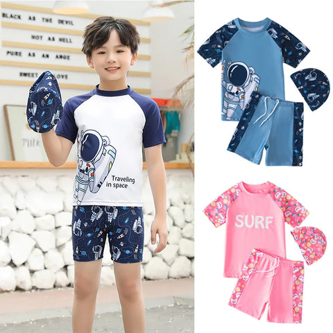 Children's 3 Piece Swimming Suit for Boys and Girls