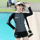 Surf 2024 Couple Two Piece Long Sleeve Swimsuit.