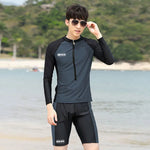 Surf 2024 Couple Two Piece Long Sleeve Swimsuit.