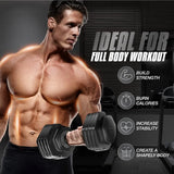 Single/Pair Adjustable Dumbbells Weights, 5 in 1 Free Weights Dumbbell with One Second Dial Handle