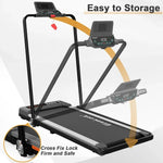 2 in 1 Portable Walking Treadmill with Remote Control Walking Jogging Machine in LED Display Freight free