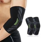 Nylon Sports Knitted Safety  Padded Elbow Arm Sleeve