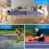 8ft Foldable Ping Pong Table Tennis Set With Net for Indoor & Outdoor Play