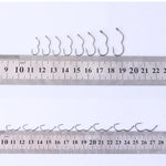 12/24Pcs High Carbon Steel Fishing Hooks