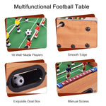 Easily Assemble Wooden Foosball Indoor Game Set for Room, Parties, Family Sport Kids Gift