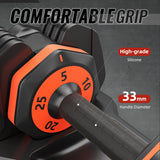 Adjustable dumbbell set 25LB pair /50LB for gym workouts