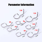 12/24Pcs High Carbon Steel Fishing Hooks