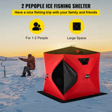 VEVOR Ice Fishing Winter Large Space Thick Windproof Waterproof Snow Camping Tent