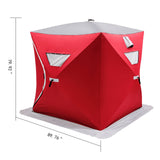 VEVOR Ice Fishing Winter Large Space Thick Windproof Waterproof Snow Camping Tent