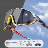 Kapvoe Photochromic Cycling Sunglasses Men Women Sport Road Mtb Mountain Bike Bicycle Glasses Cycling Glasses Eyewear Goggle